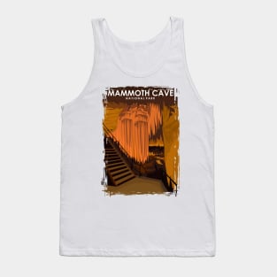 Mammoth Cave National Park Vintage Minimal Travel Poster Tank Top